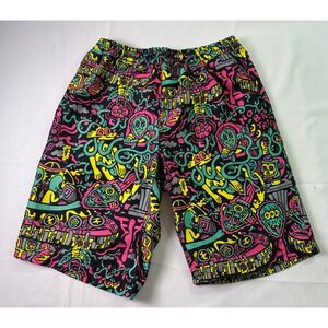 Killer‎ Acid No Bad Trips Shorts Small Black Alien Psychedelic Trippy Board Swim